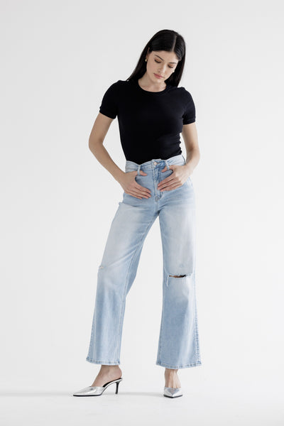 Super High Rise Wide Leg Jean