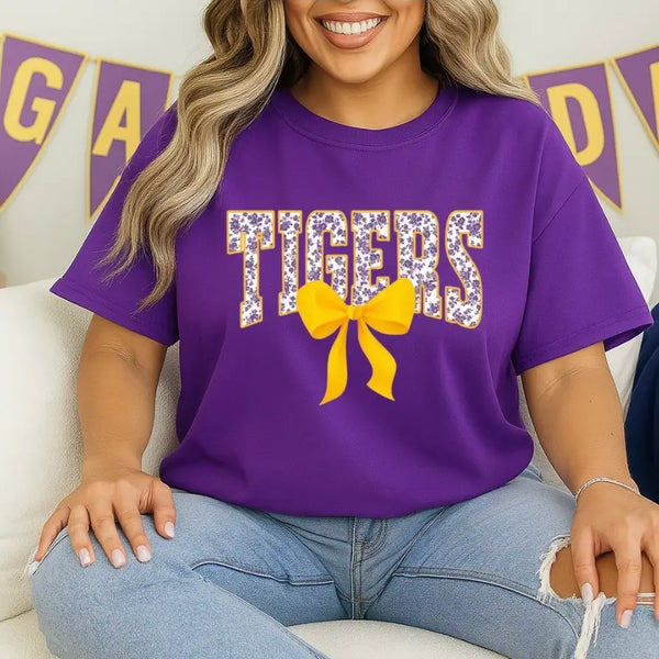 Tigers Purple Game Day Tee