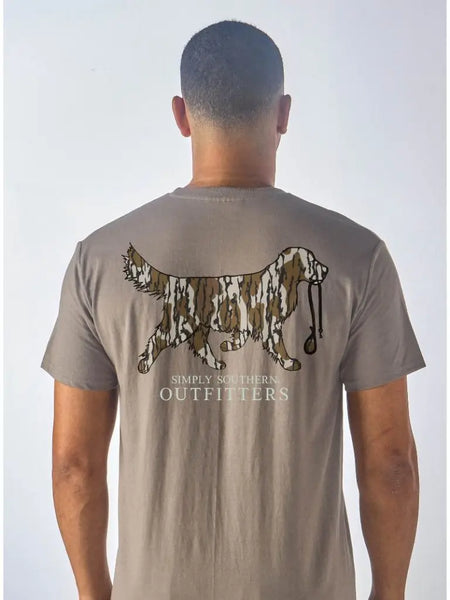 Simply Southern Men's Tree Camo Dog Tee
