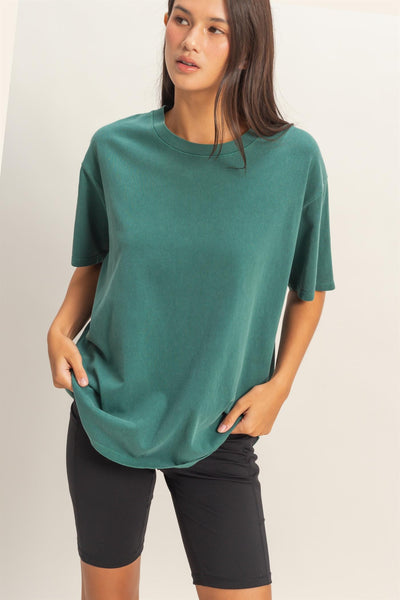 Authentic Ribbed Crew Neck Tee