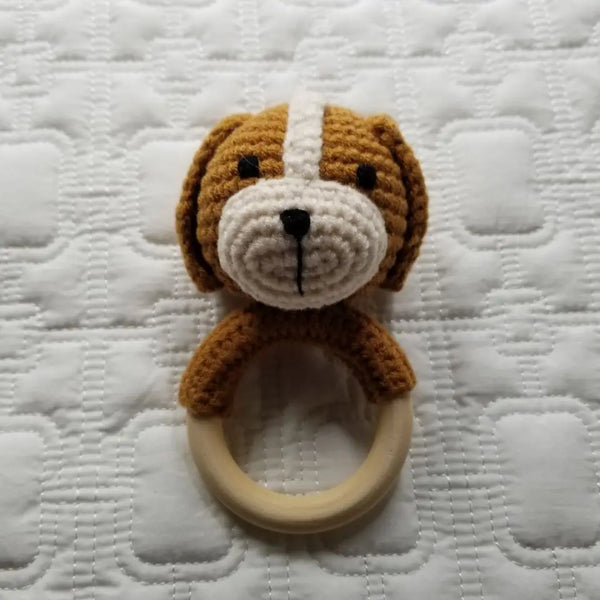 Handmade Cotton Knit Dog Rattle