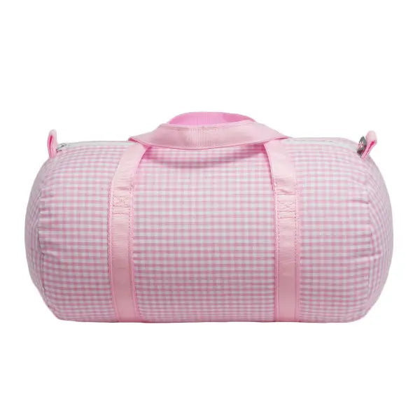 Kid's Pink Gingham Baby Duffel