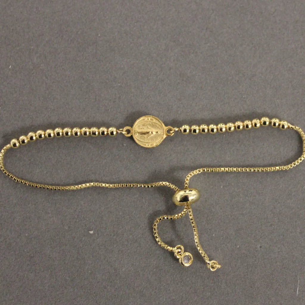 Adjustable Mary Stud Bracelet