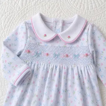 Evelyn's Smocked Footie
