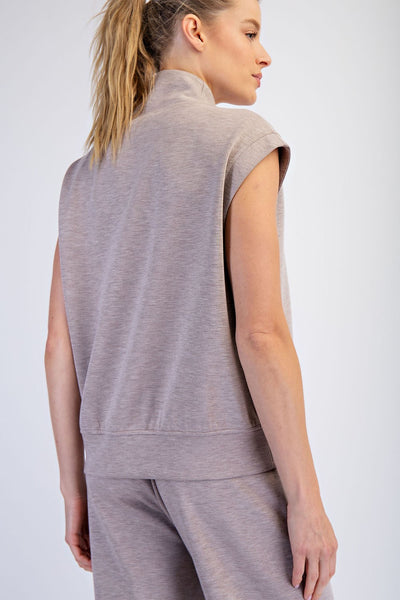 Modal Scuba V-Neck Sleeveless Top