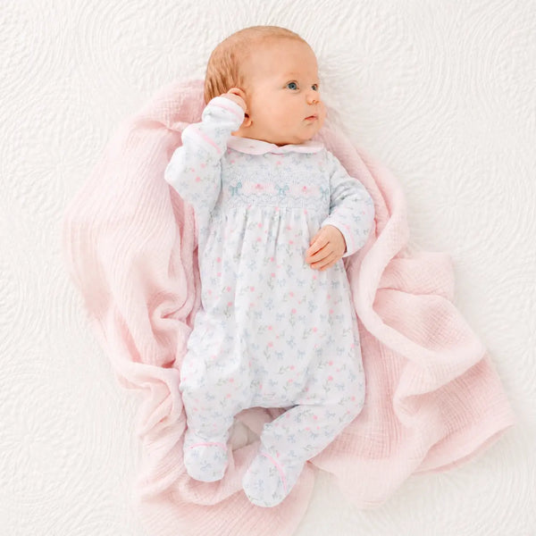 Evelyn's Smocked Footie