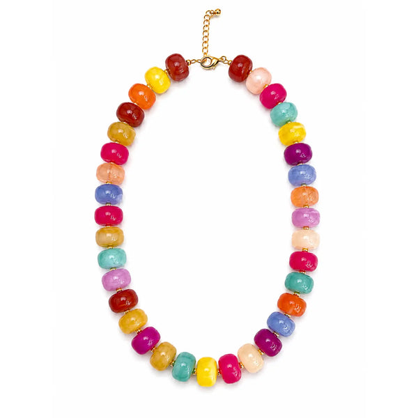 Luxe Marbled Beaded Candy Necklace