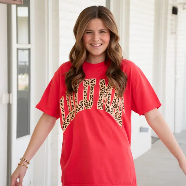 Lulu Mac Leopard Print Tee