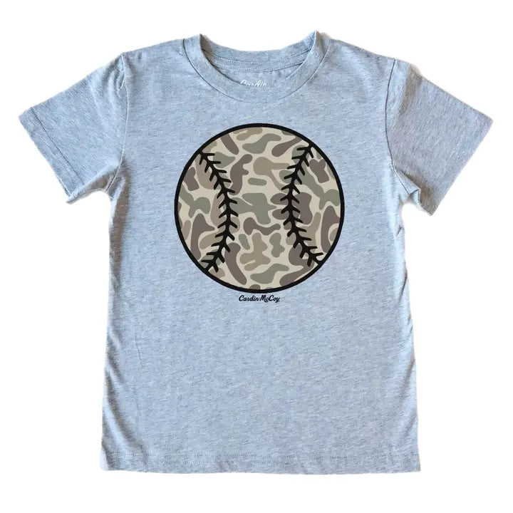 Kids' Camo Baseball Front SS Tee