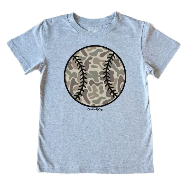 Kids' Camo Baseball Front SS Tee