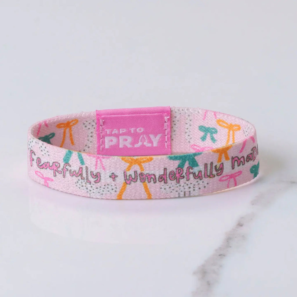 Tap To Pray Fearfully & Wonderfully Made Wristband