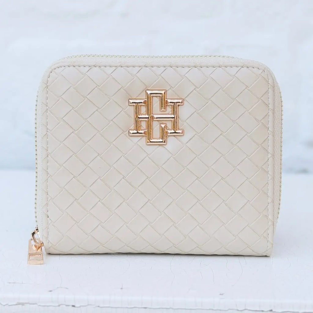 Blakely Wallet Woven Almond
