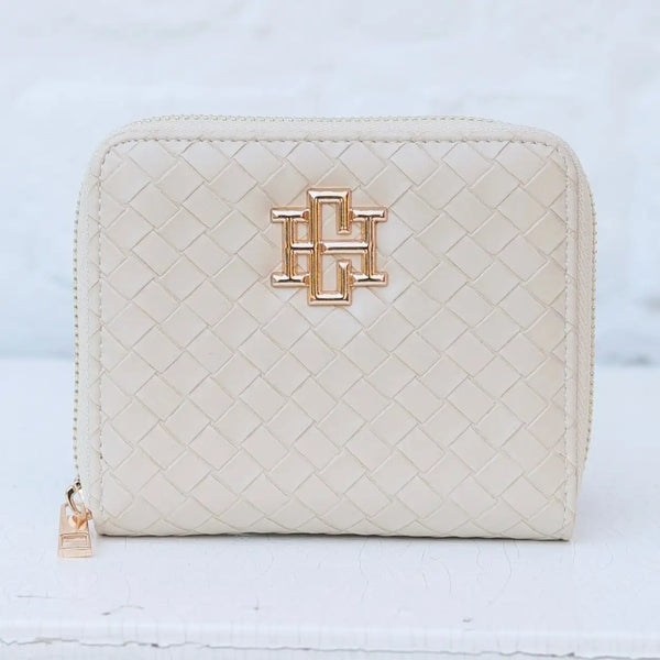 Blakely Wallet Woven Almond