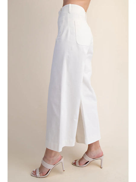 Colette Cropped Wide-Leg Pants