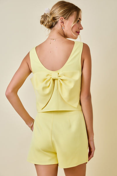 Sleeveless Cropped Top & Skort Set