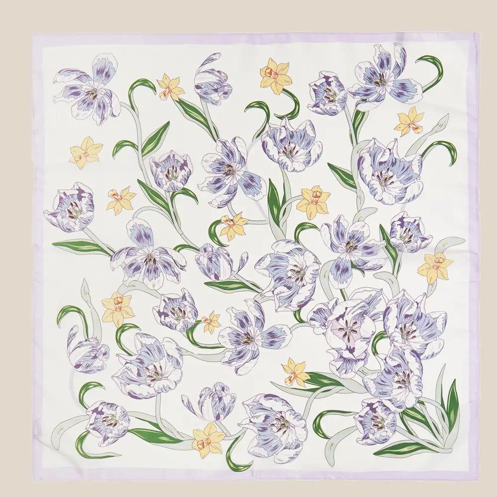 Botanical Flower Garden Bandana Scarf