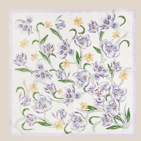 Botanical Flower Garden Bandana Scarf