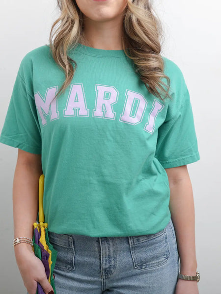 Mardi Gras Block Tee