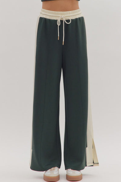 Long Sleeve Top & Wide Leg Pants Set