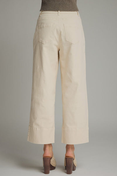 Solid Seam Wide Leg Pants