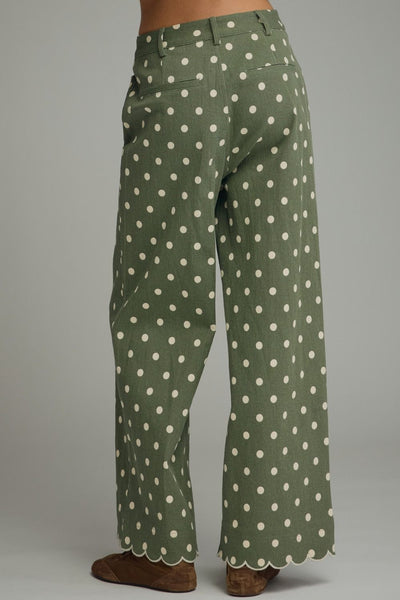 Polka Dot Wide Leg Pants