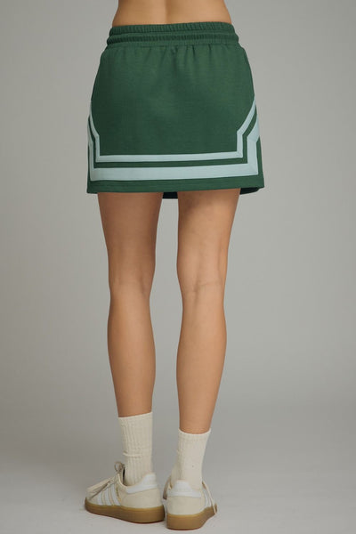 Solid Cap Sleeve Top & Skirt Set