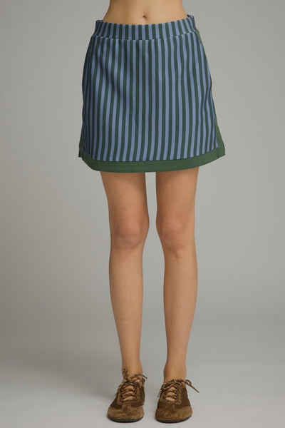 Stripe Sleeveless Top & Mini Skirt Set