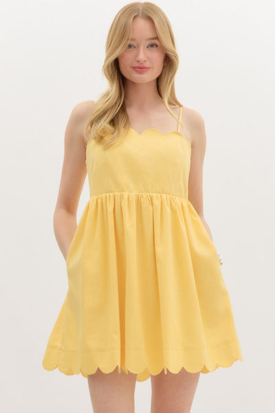 Adjustable Shoulder Strap Mini Dress