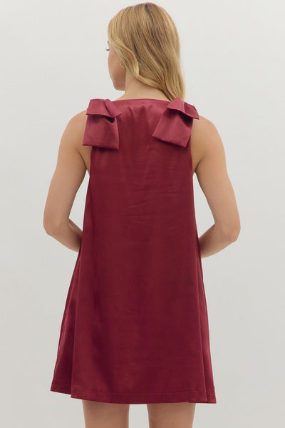 Solid Sleeveless Mini Dress