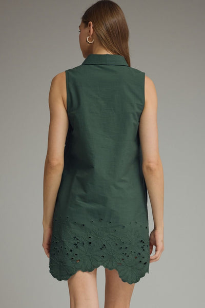 Solid Sleeveless Mini Dress