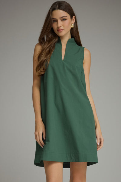 Solid Sleeveless Mini Dress