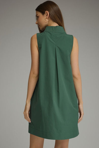 Solid Sleeveless Mini Dress