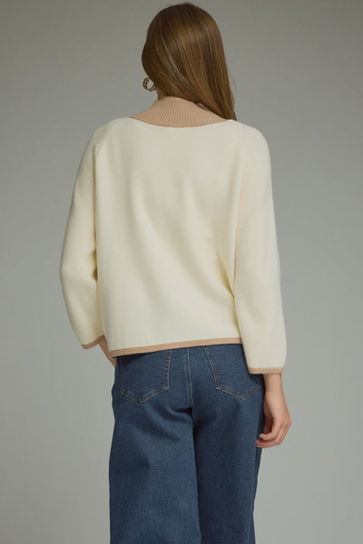 Solid Long Sleeve Knit Jacket