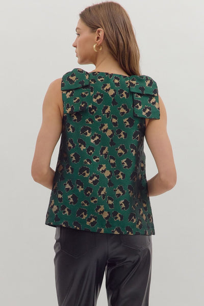 Leopard Print Sleeveless Top