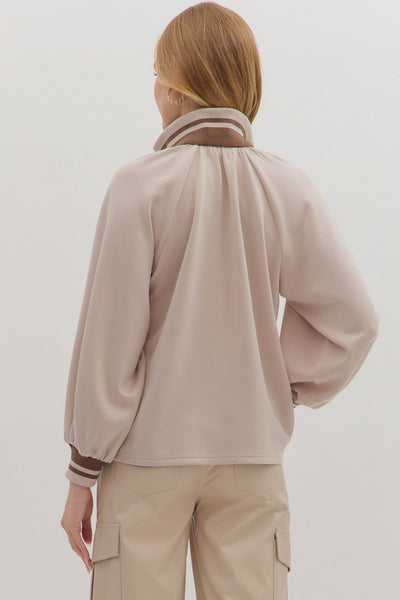 Solid Long Sleeve Knit Top