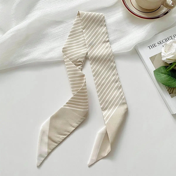 Striped Skinny Scarf