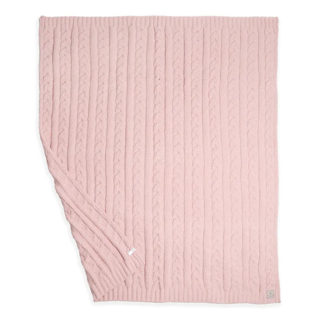 Braided Cable Knit Luxury Soft Throw Blanket