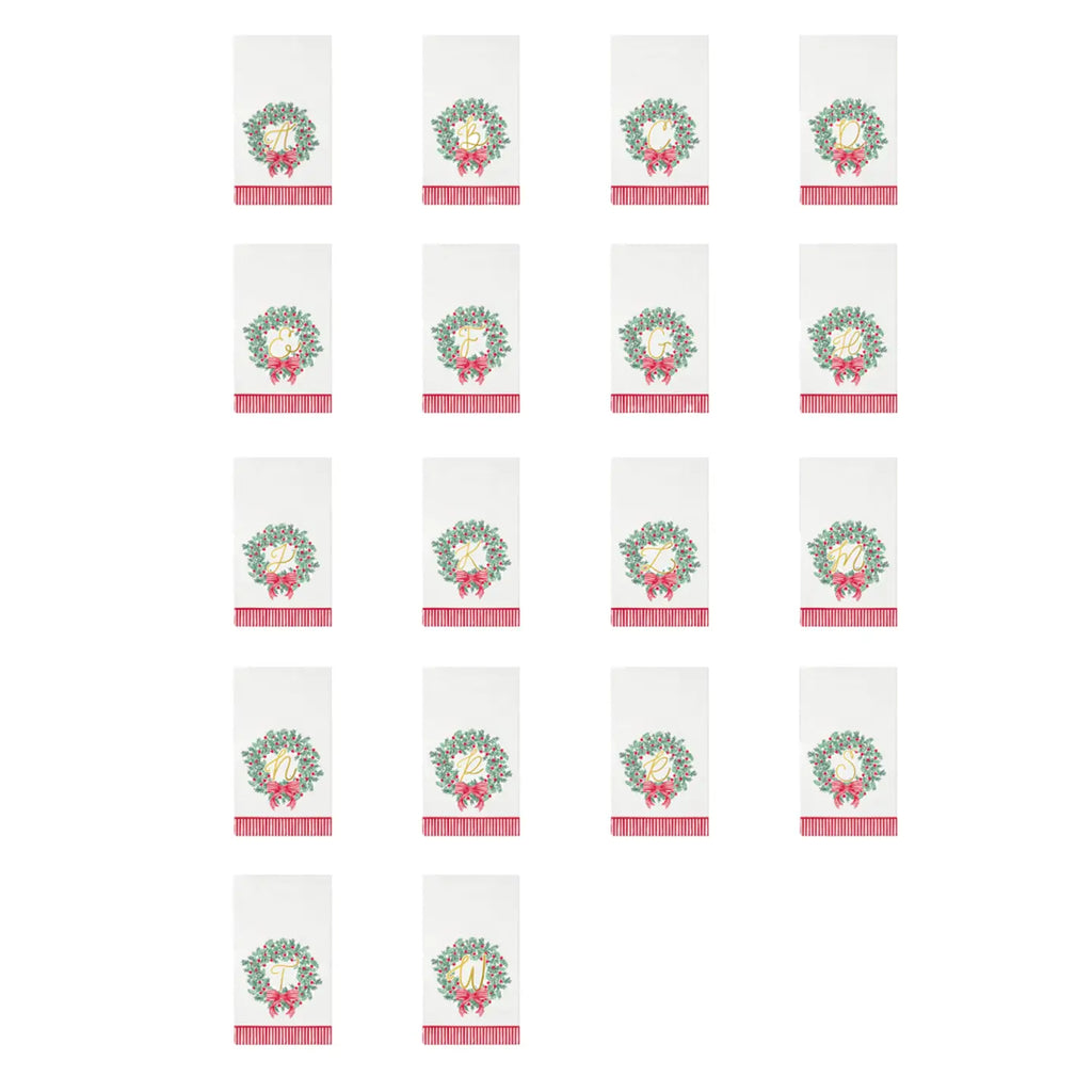 Wreath & Ribbon Guest Napkins