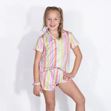 Girl's Janey Stripe Sleep Set