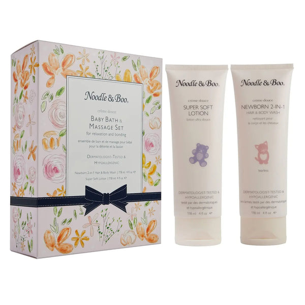 Noodle & Boo Baby Creme Douce Bath & Massage Set