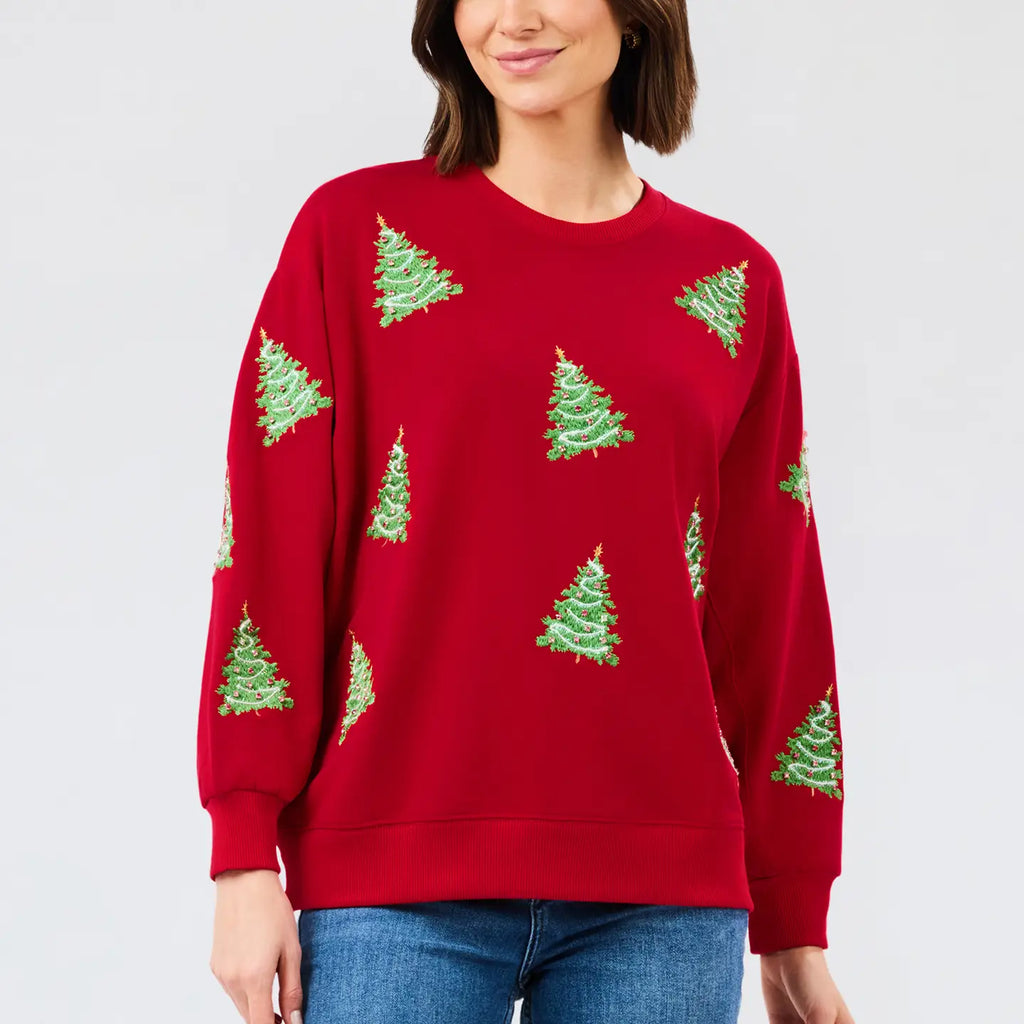 Merry Christmas Trees Sweatshirt