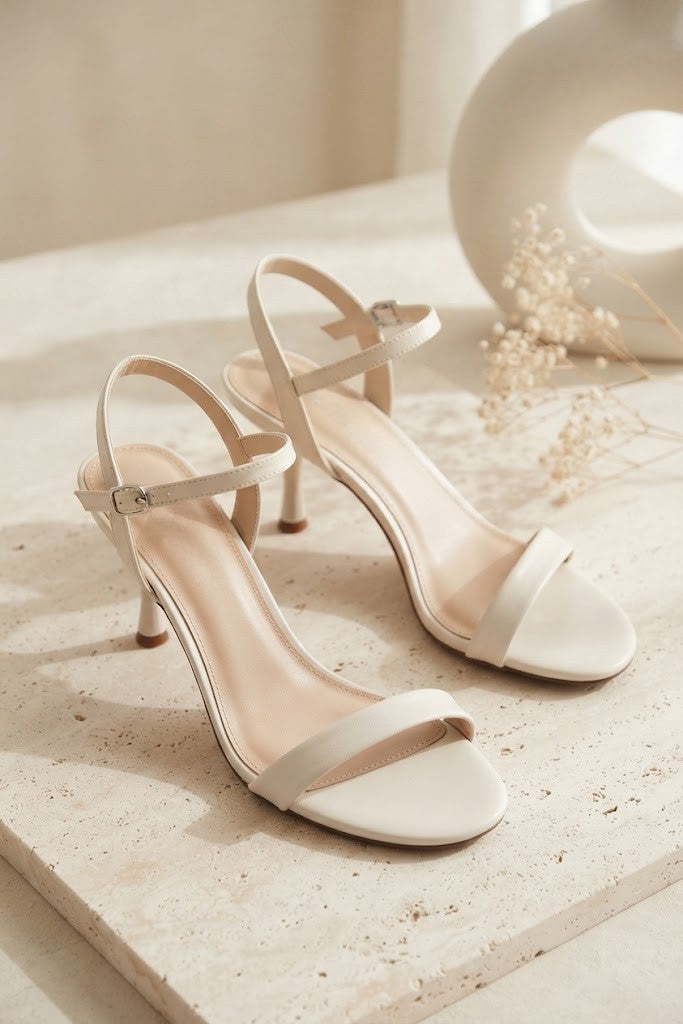 Anne Michelle Joy Ankle Strap Kitten Heel
