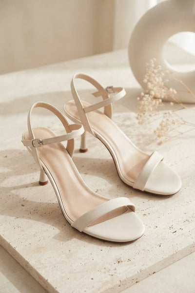 Anne Michelle Joy Ankle Strap Kitten Heel