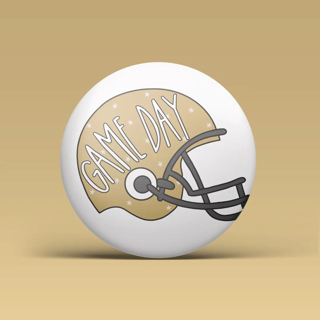 Gold & Black Game Day Helmet Pin