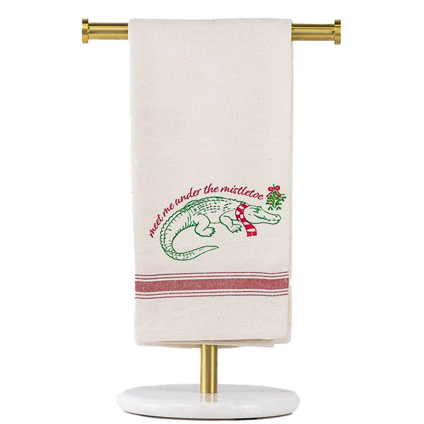 Meet Me Under the Mistletoe Hand Towel