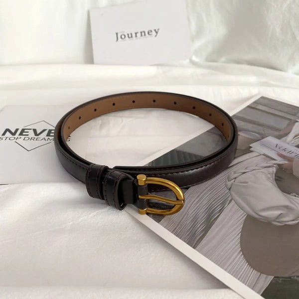 Retro Simple Decorative Thin Belt