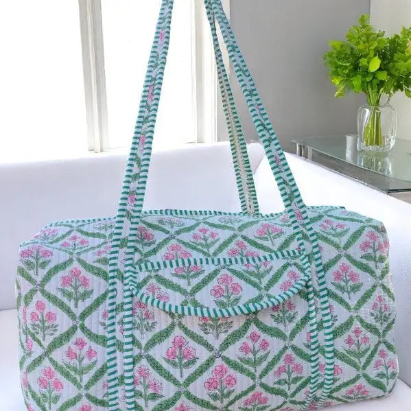 Whitley Green Floral Duffle Bag