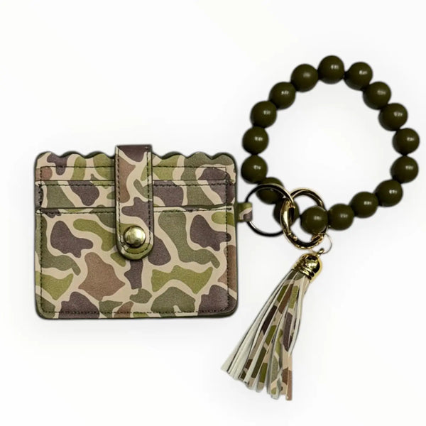 Lulu Mac Beaded Wristlet ID Wallet