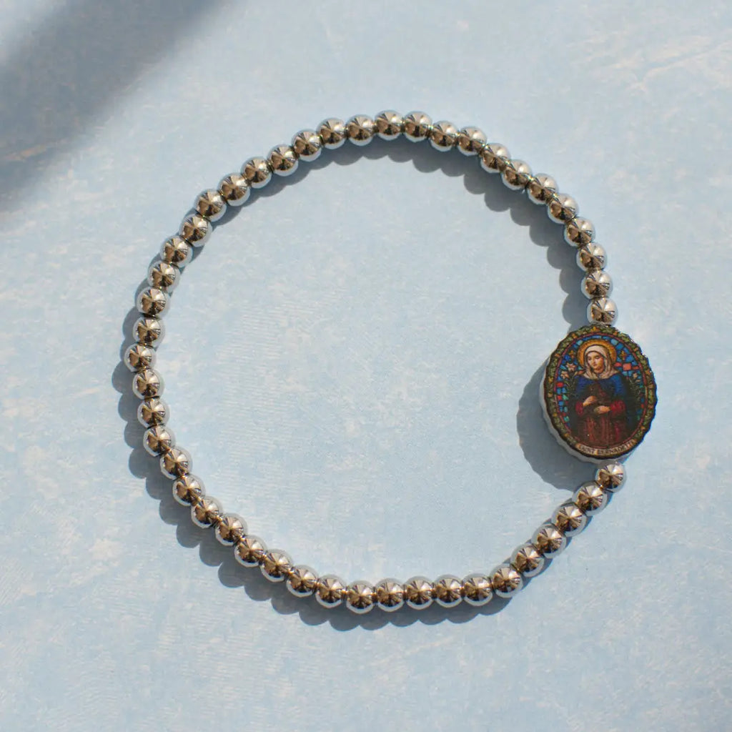 Holy Water Stainless Steel Saint Bernadette Bracelet