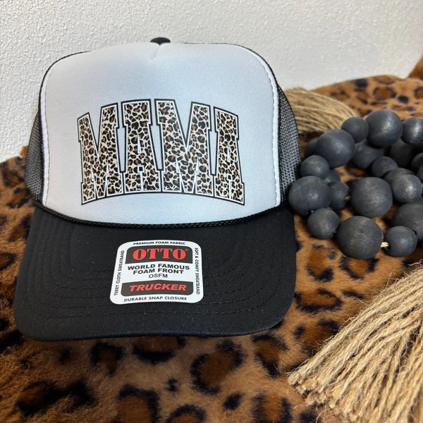 Leopard Mama Trucker Hat